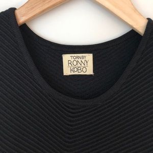 Torn by Ronny Kobo: Textured Rib Knit Dress (M)